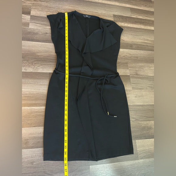 BOSS by Hugo Boss Black Stretch Sheath Dress SZ M - Picture 8 of 9
